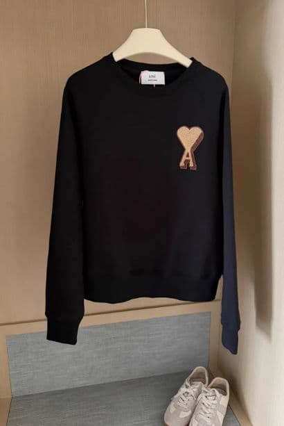 AMI PARIS ハート スウェット 黒