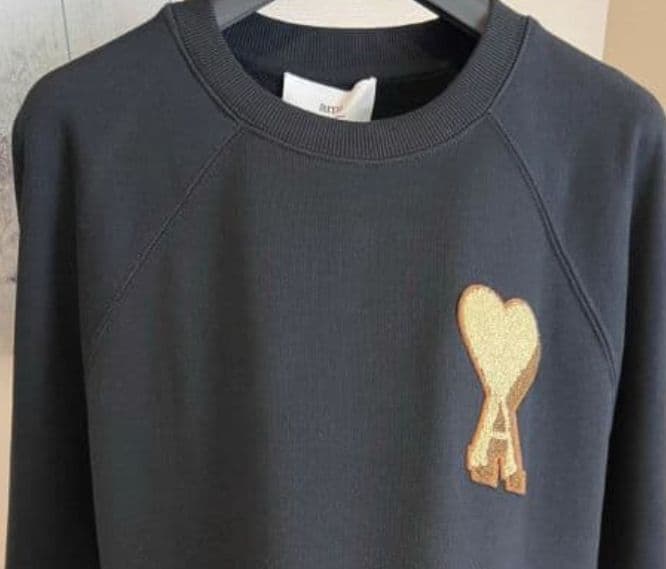 AMI PARIS ハート スウェット 黒