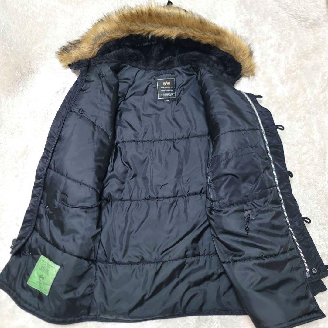 美品 アルファインダストリーズ N-3B フライトジャケット XL ブラック