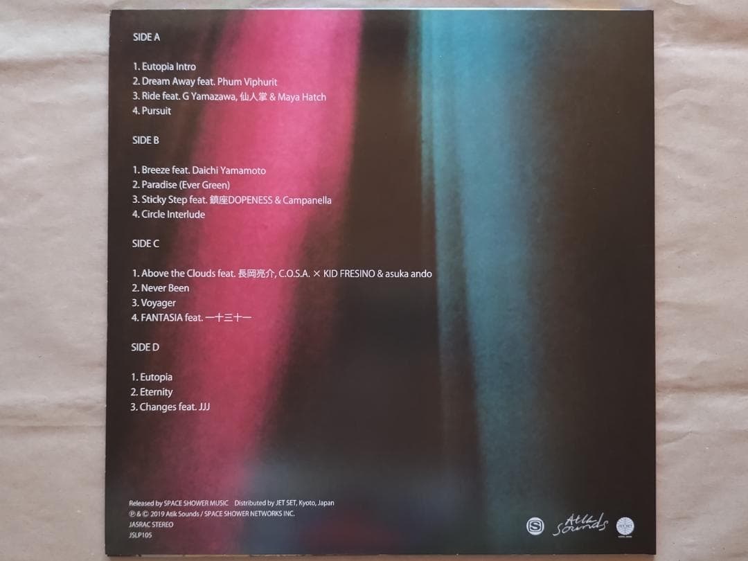 STUTS　EUTOPIA　LP2枚組　中古