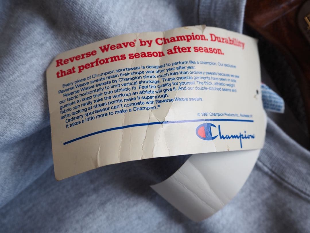 記念グッズ NOS 90s Champion Reverse Weave NFL sweat