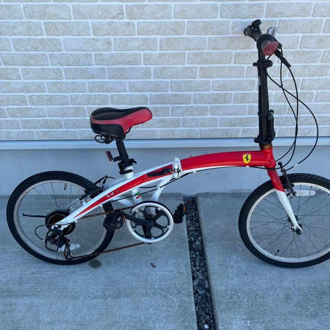 Ferrari フェラーリ　折りたたみ自転車 レッド・ホワイト