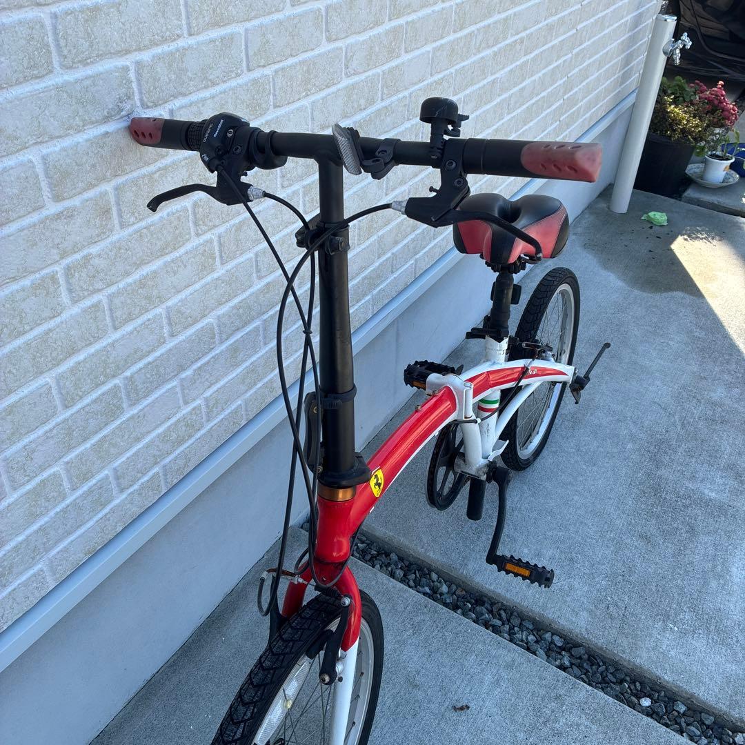 Ferrari フェラーリ　折りたたみ自転車 レッド・ホワイト