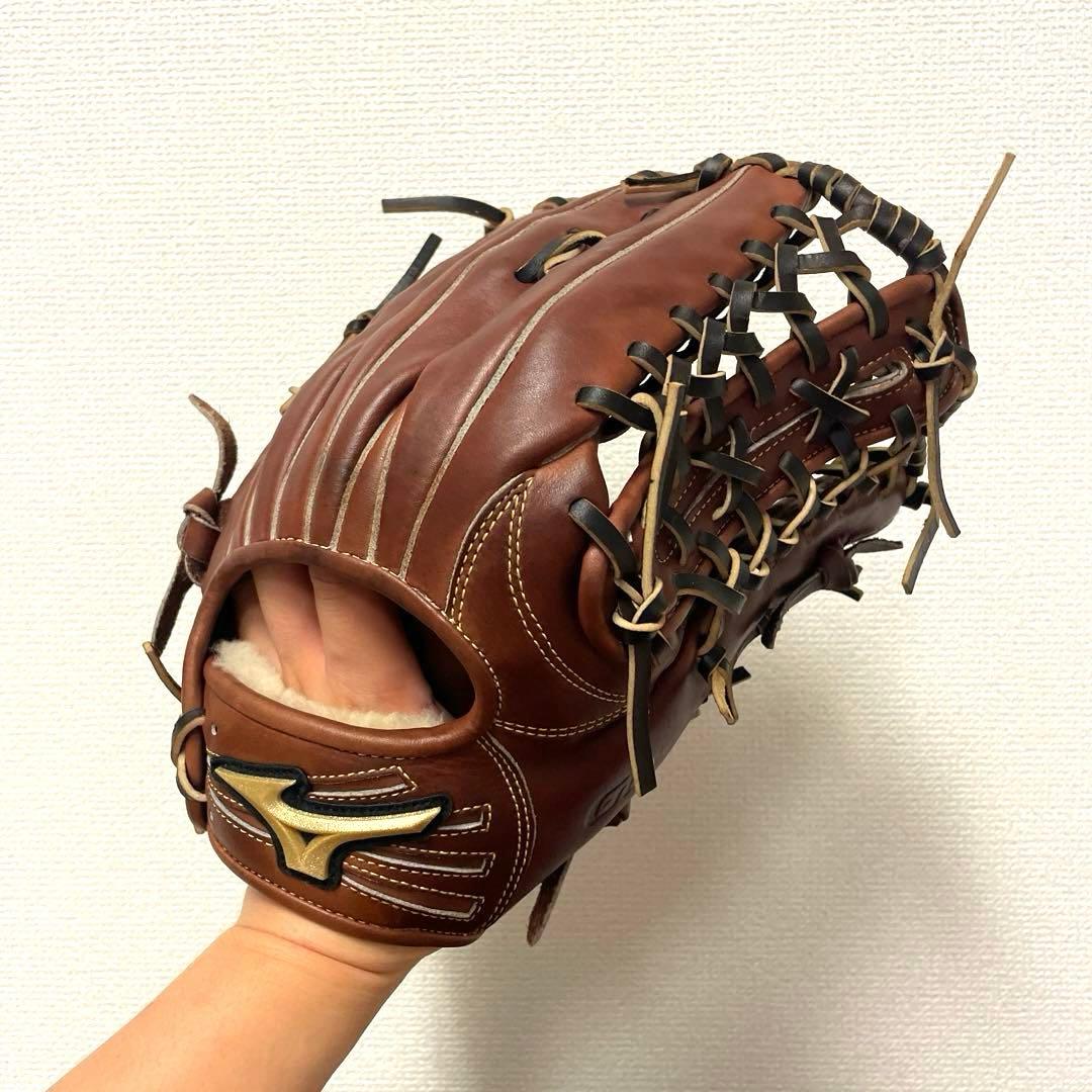 223 ミズノ グローバルエリート 型抜群 極美品 硬式 外野手用グローブ