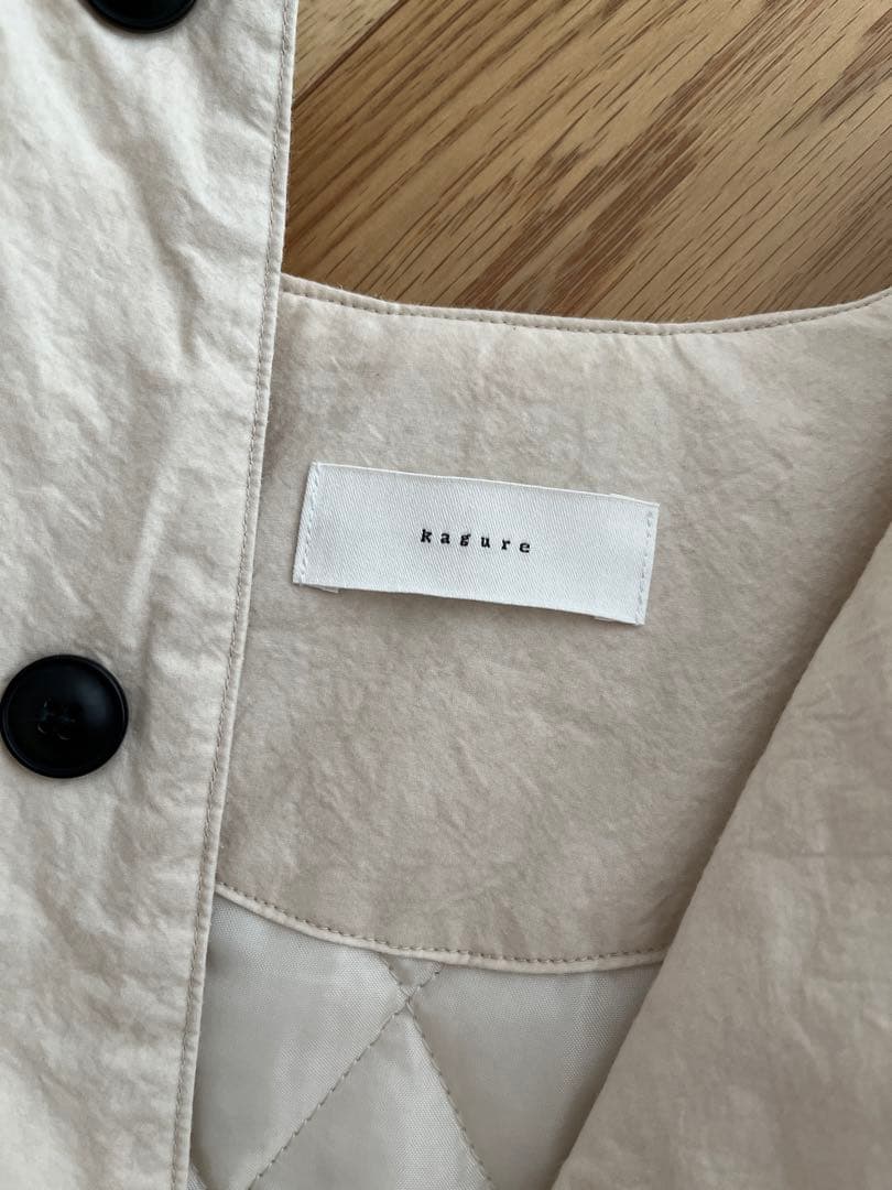 かぐれ　中綿ノーカラージャケット