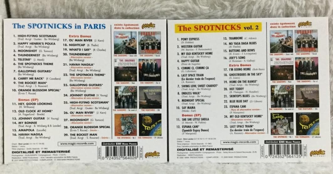 The SpotnicksのMagic盤デジパック仕様CD６枚セット