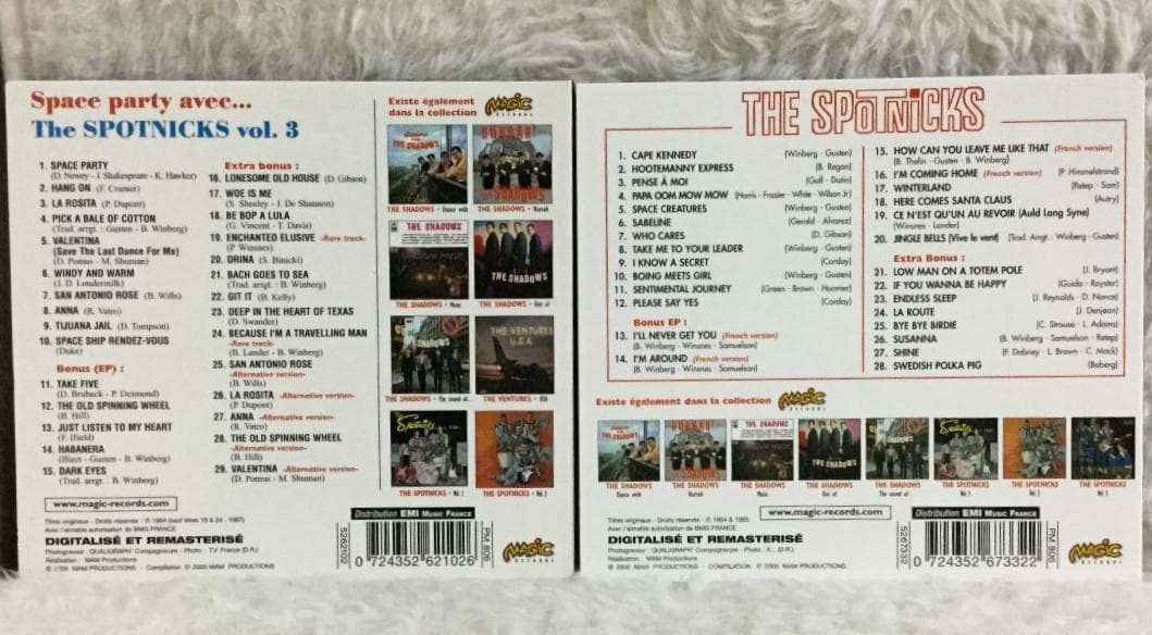 The SpotnicksのMagic盤デジパック仕様CD６枚セット