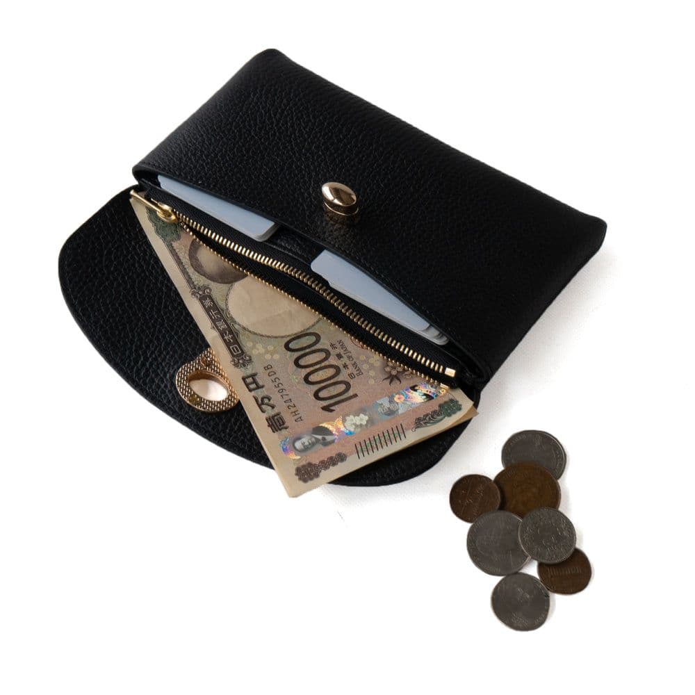 Philosophii　フィロソフィー　猫　二つ折り財布 ブラック