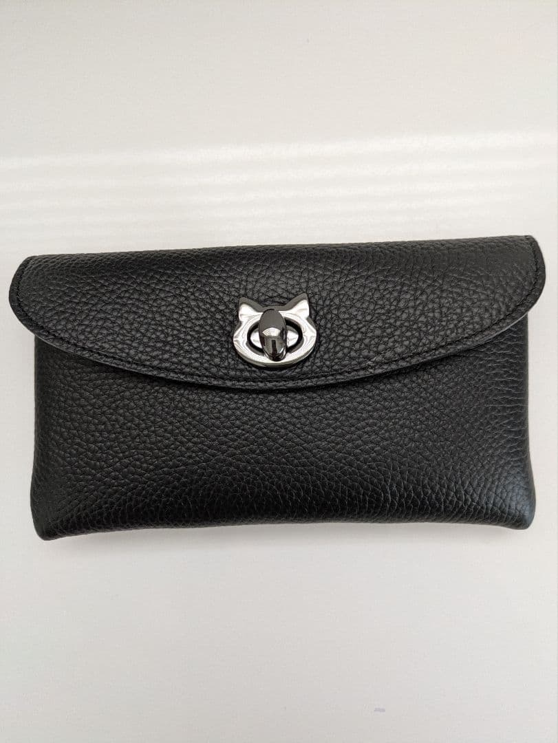 Philosophii　フィロソフィー　猫　二つ折り財布 ブラック