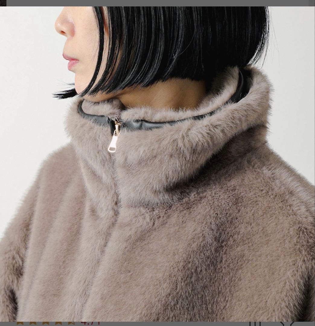 Eimee Law ミンクファー スタンドネックショートコート