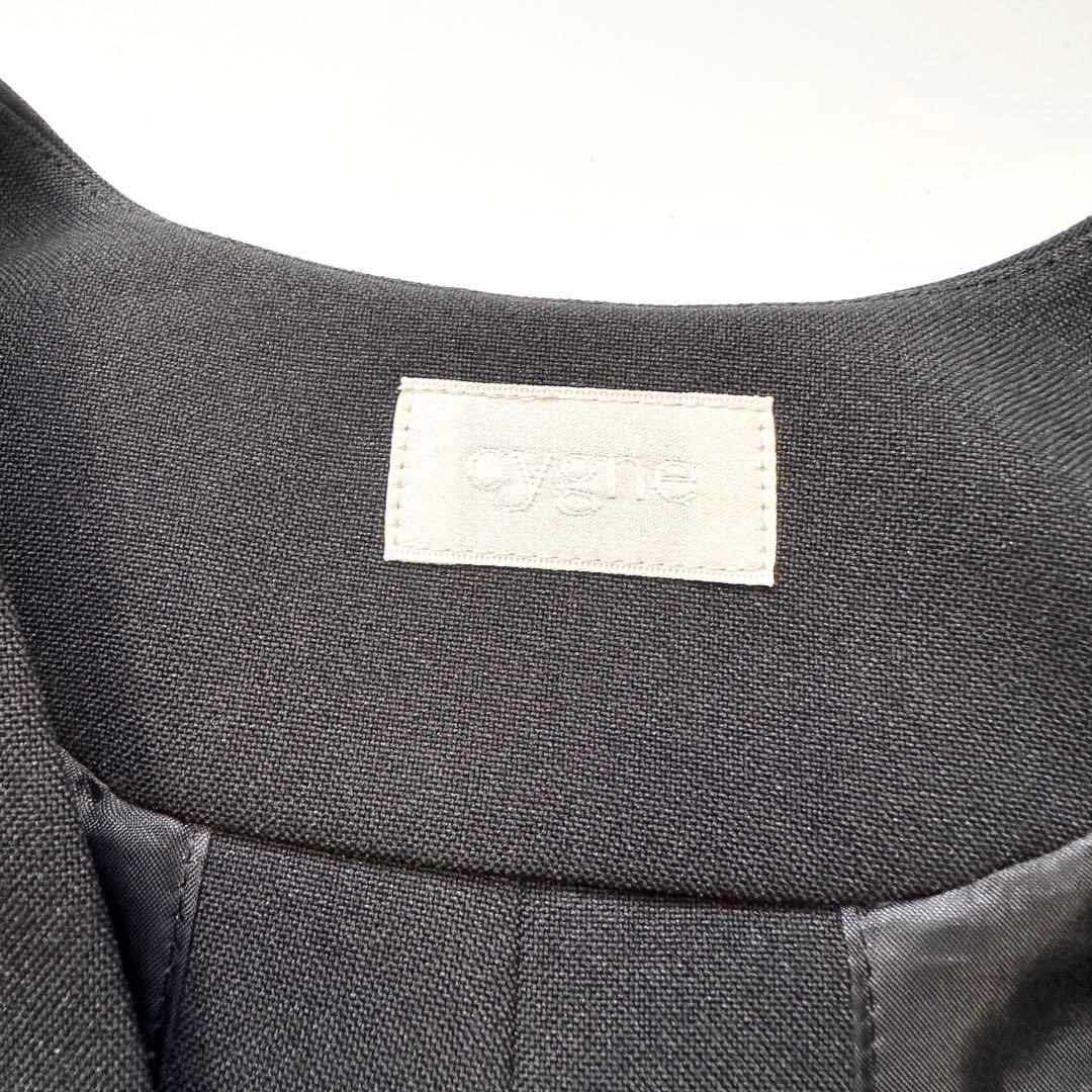 【美品】シーニュ cygne ロングジャケット Anais ブラック サイズ0