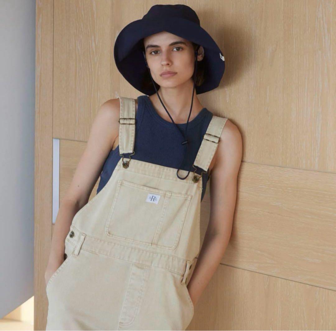 シールームリン　サルファダイstraightデニムサロペット