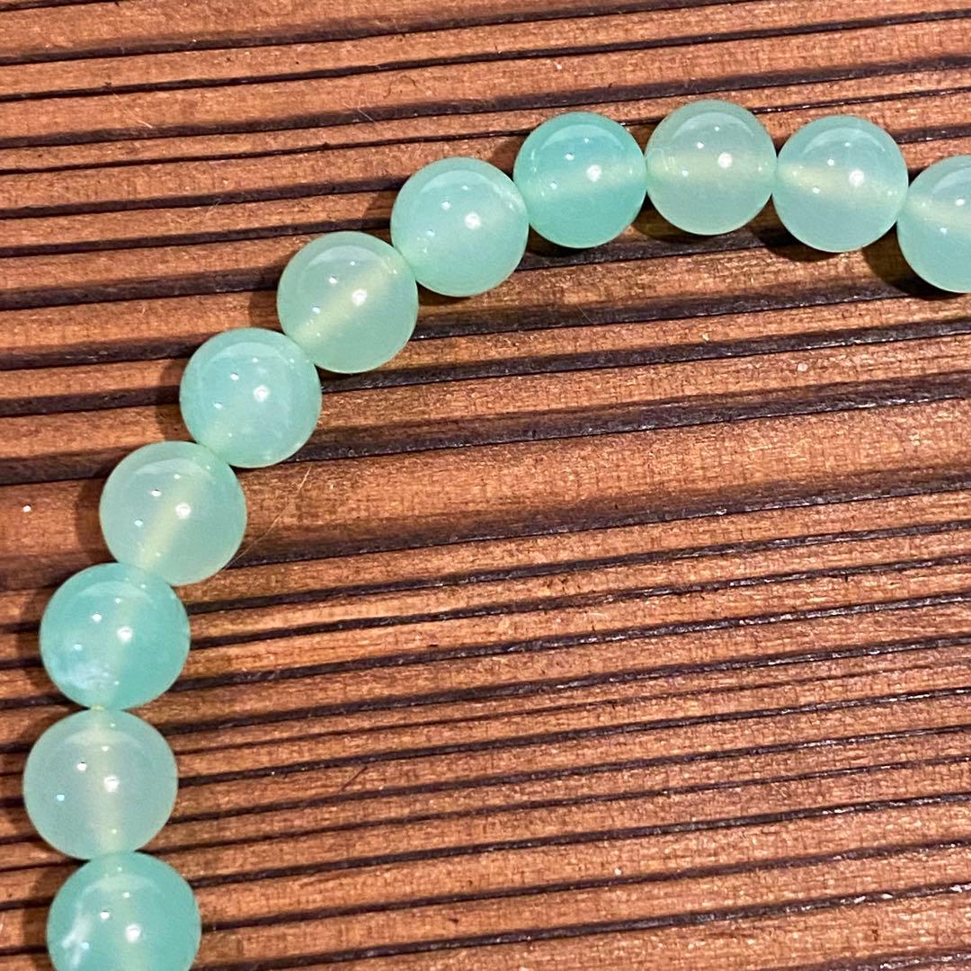 高品質　クリソプレーズ ブレスレット　 天然石 パワーストーン