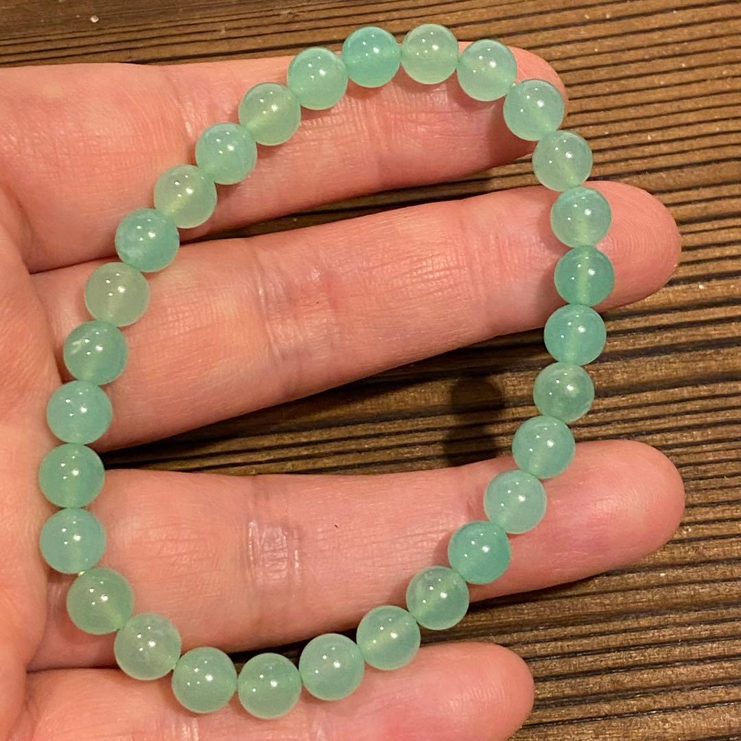高品質　クリソプレーズ ブレスレット　 天然石 パワーストーン