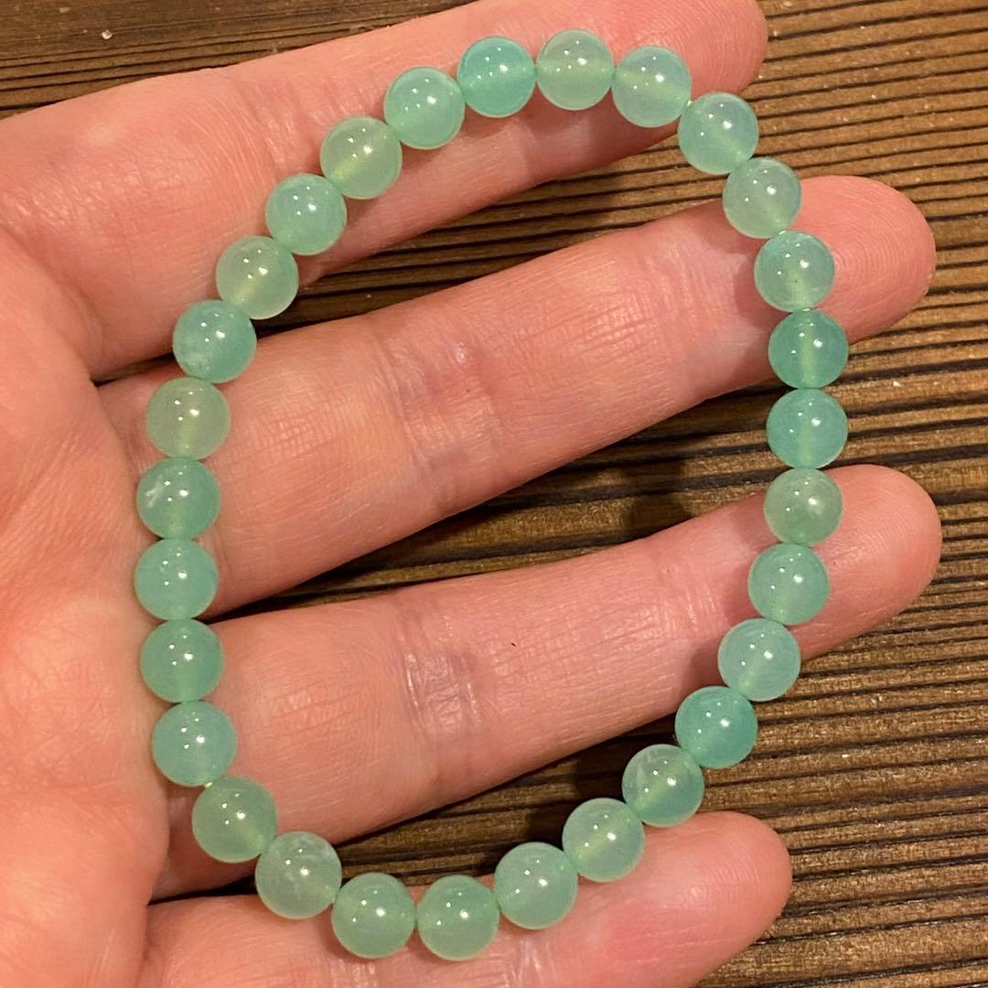 高品質　クリソプレーズ ブレスレット　 天然石 パワーストーン