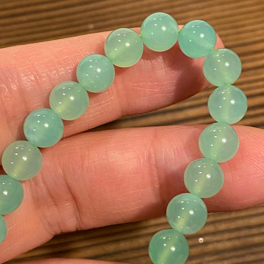 高品質　クリソプレーズ ブレスレット　 天然石 パワーストーン