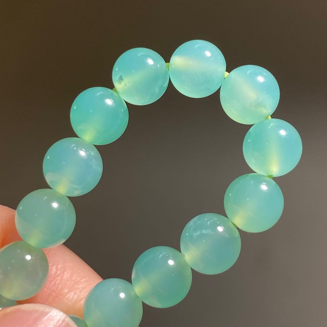 高品質　クリソプレーズ ブレスレット　 天然石 パワーストーン