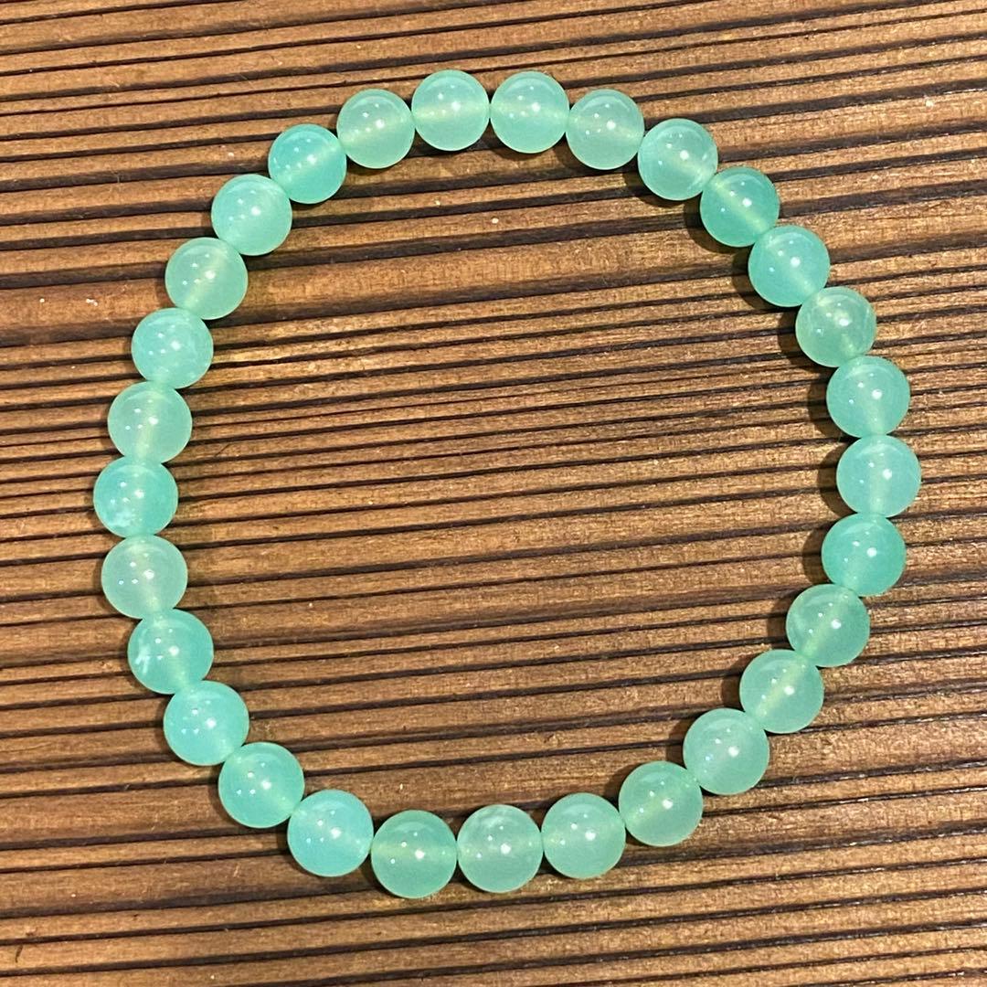 高品質　クリソプレーズ ブレスレット　 天然石 パワーストーン