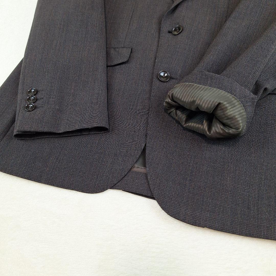 美品✨スーツセレクト　4S　洗えるビジネススーツ　マイクロ千鳥　AB5