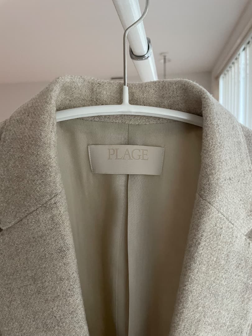 plage プラージュ　Big tailored ジャケット 36 ベージュ