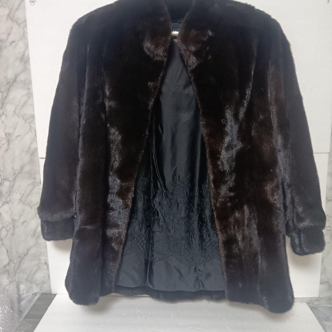 SAIKATSU　毛皮 コート 13号　大きめサイズ