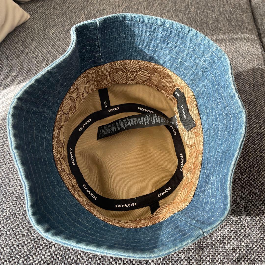 COACH デニムブルーバケットハット XS/S