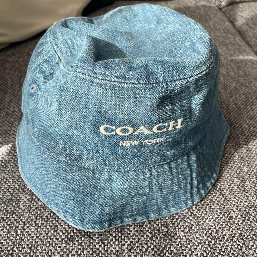 COACH デニムブルーバケットハット XS/S