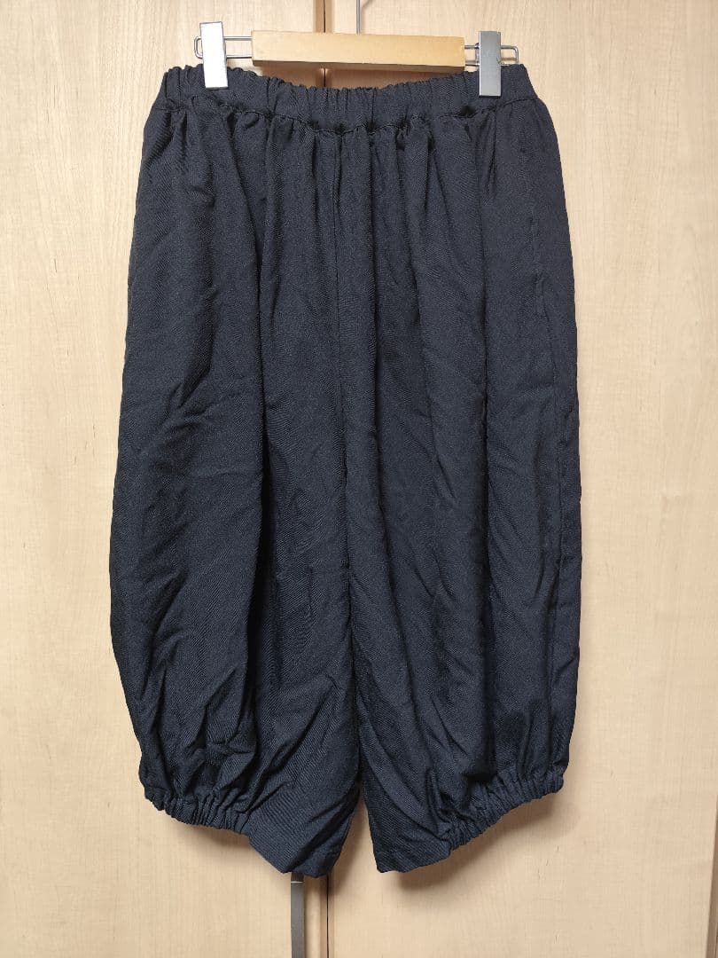 ブラックコムデギャルソン エステル縮絨 バルーンパンツ　XS