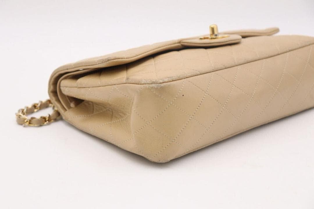 お買い得 CHANEL ダブルフラップ ターンロック ヴィンテージ マトラッセ