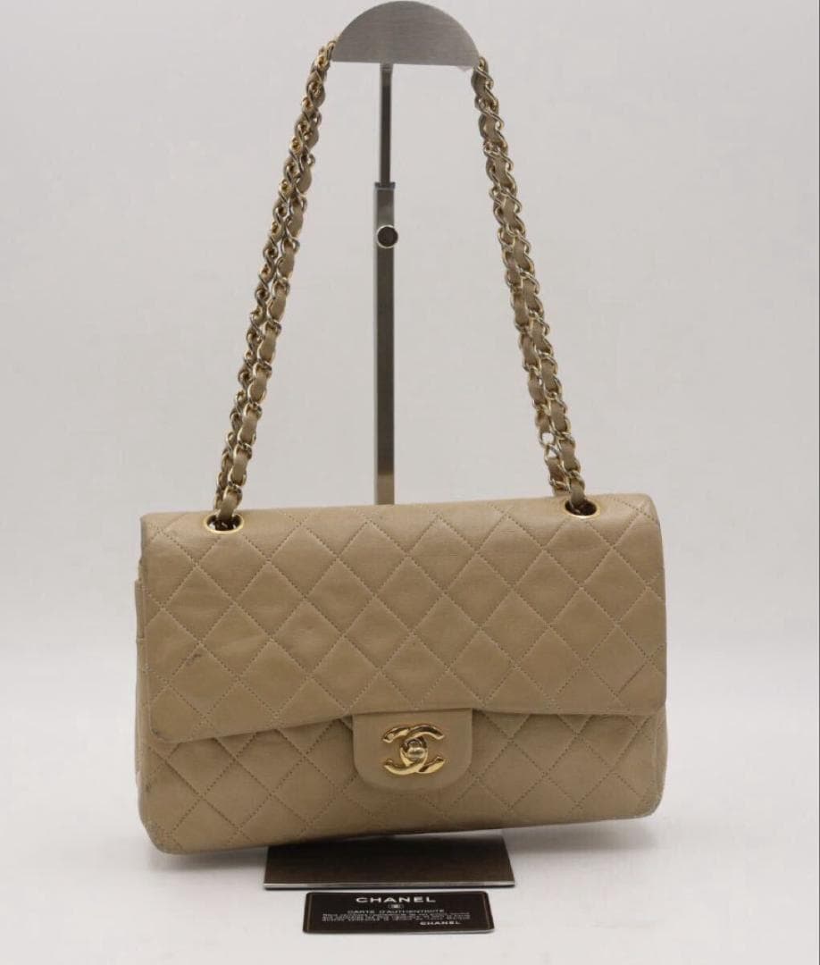 お買い得 CHANEL ダブルフラップ ターンロック ヴィンテージ マトラッセ