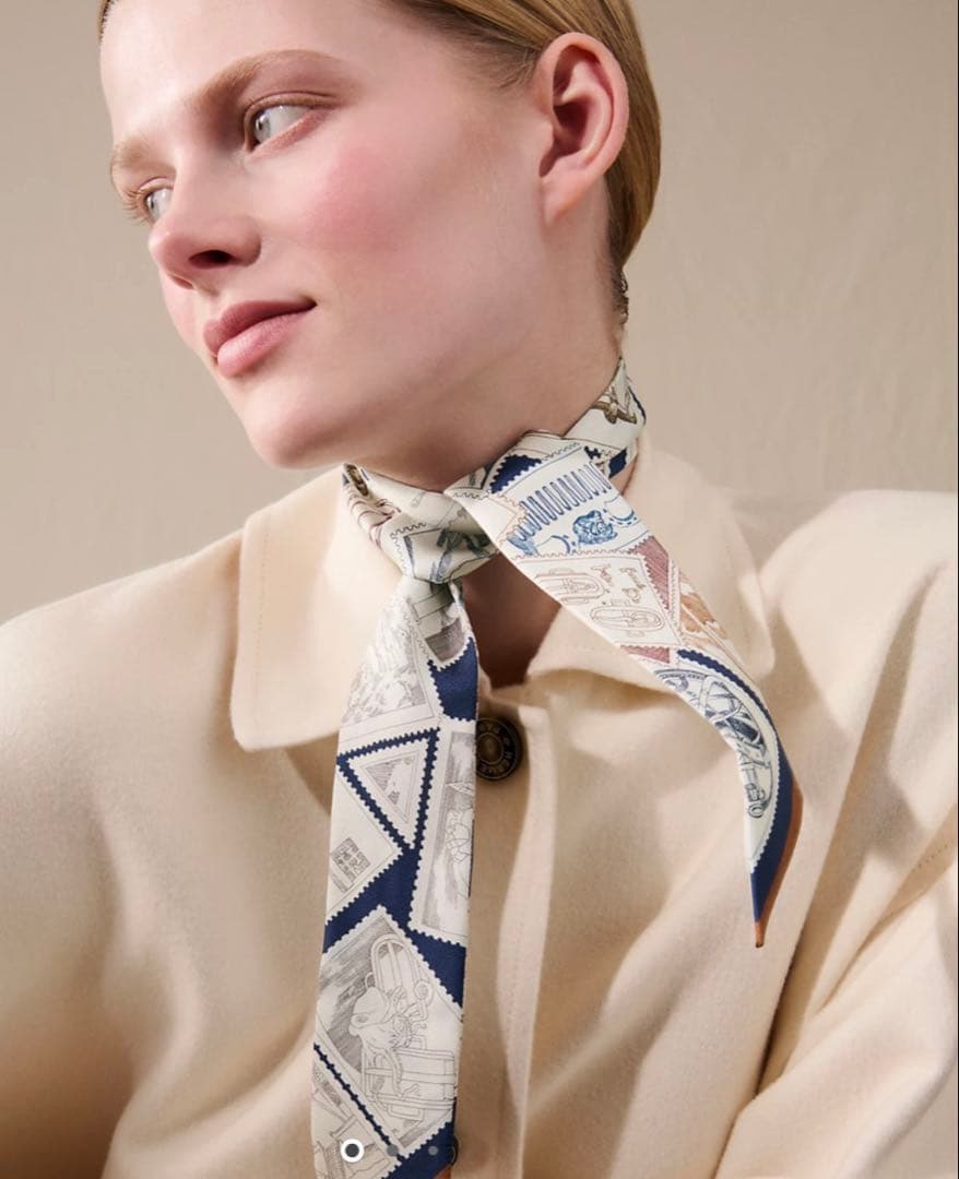 エルメス　ツイリーTwilly 《フォーブルの切手愛好家》【新品未使用品】