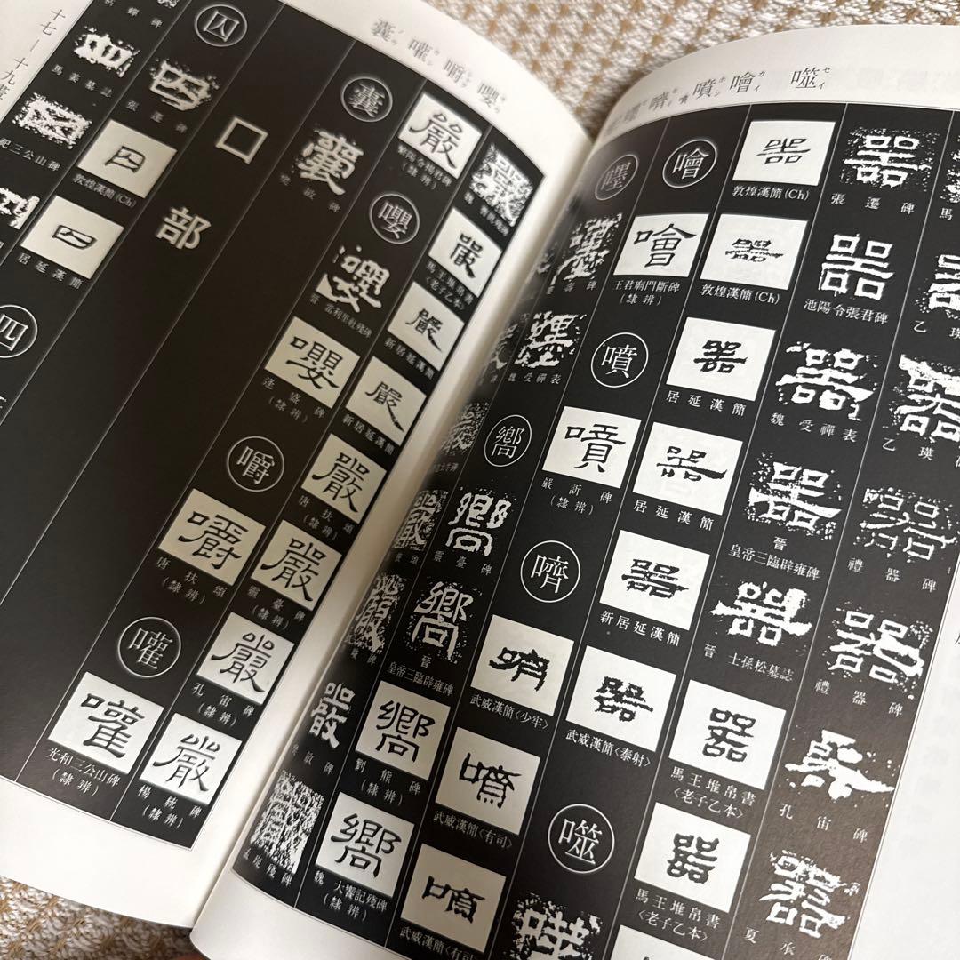 隷書大字典 伏見沖敬編 角川書店