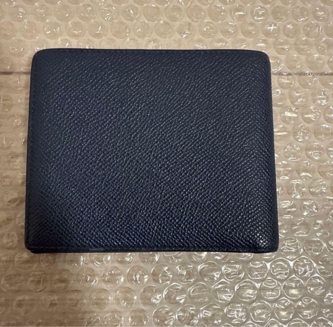 二つ折り財布　BVLGARI ブルー