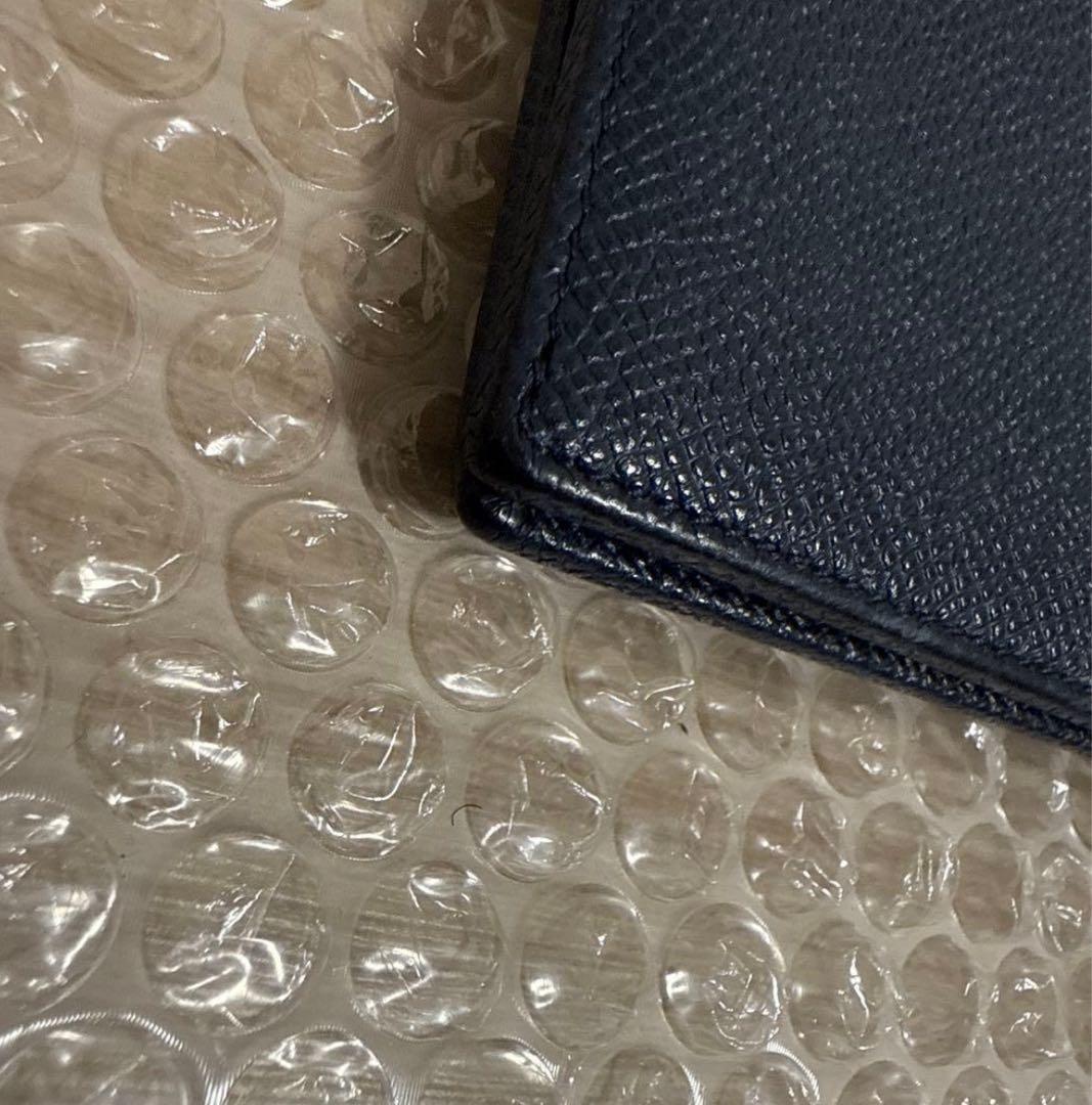 二つ折り財布　BVLGARI ブルー