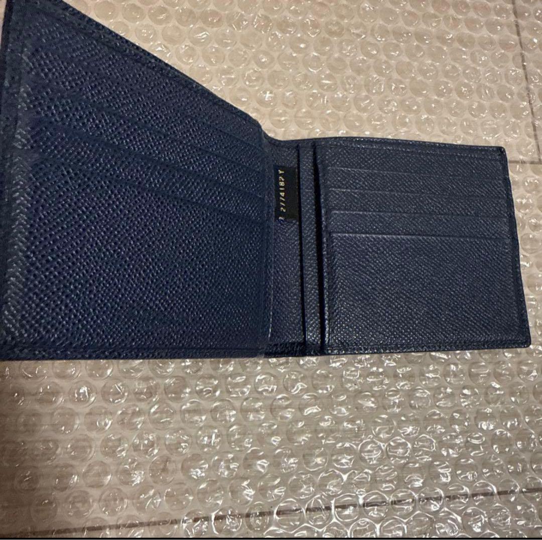二つ折り財布　BVLGARI ブルー