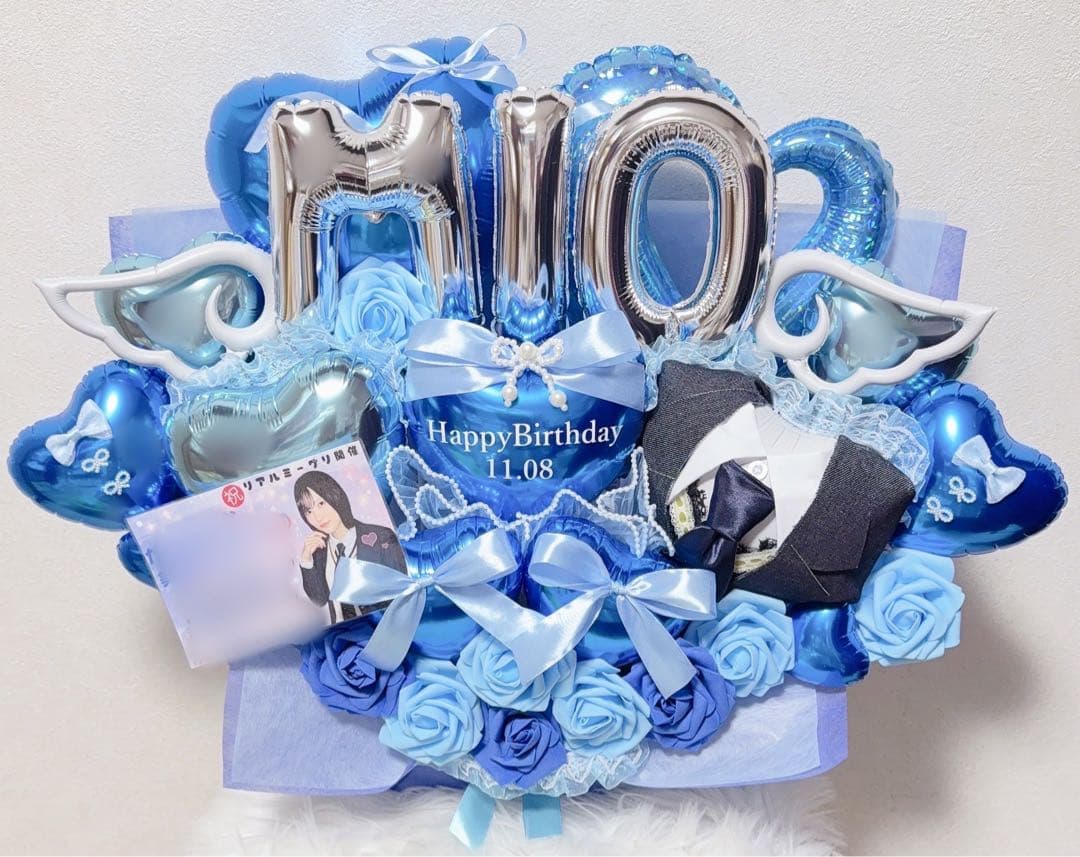 大吉丸★様【大阪　1/11 午前着】ブーケ　バルーン　バルーンギフト　生誕祭
