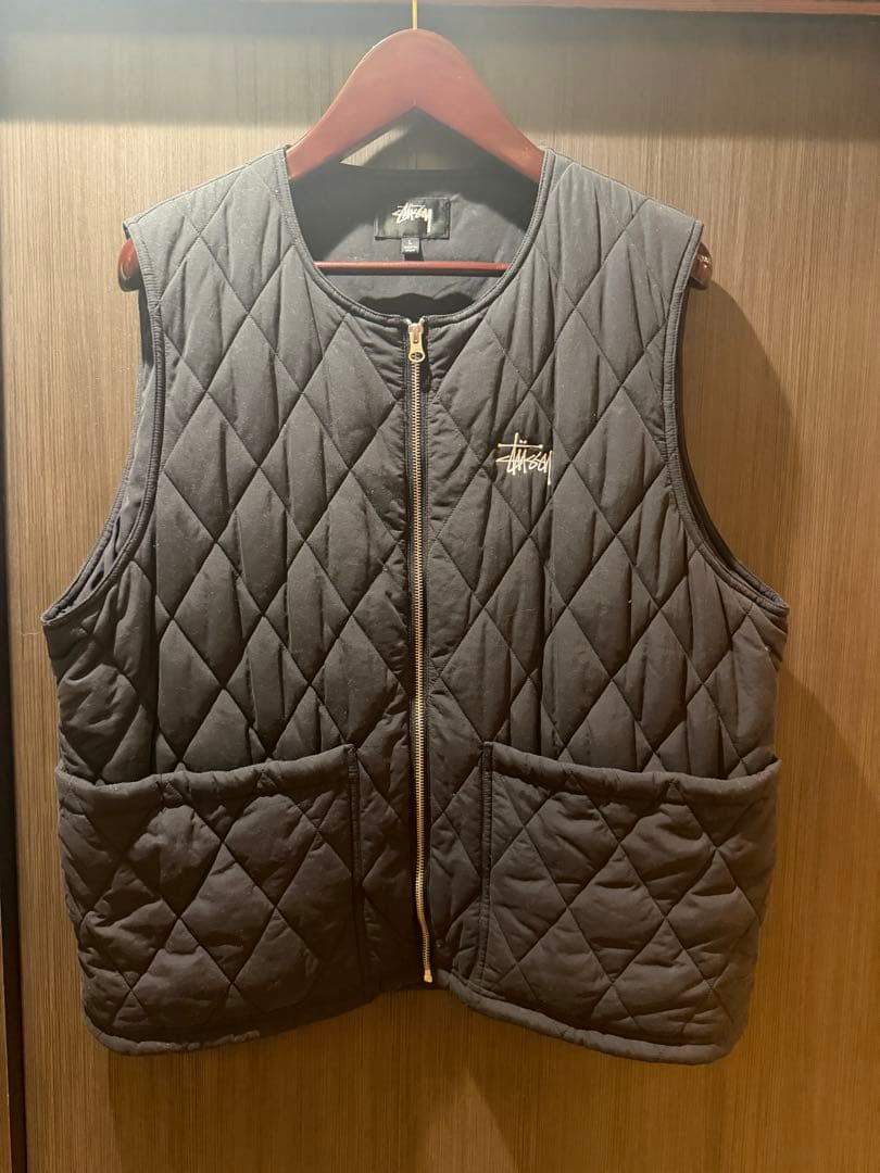Stussy キルティングダウンベスト Lサイズ