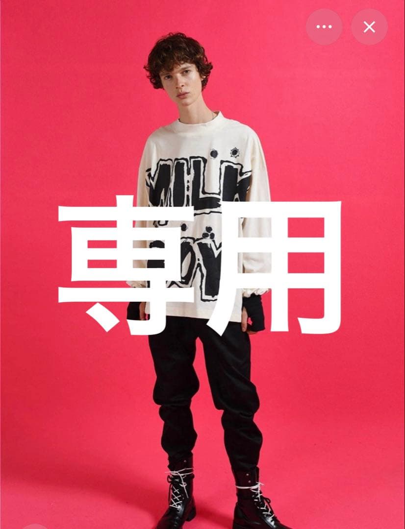 MILK BOY グラフィック長袖カットソー