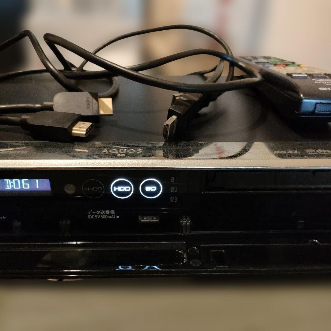 起動可SHARP AQUOS ブルーレイレコーダー BD-T2600 3番組録画