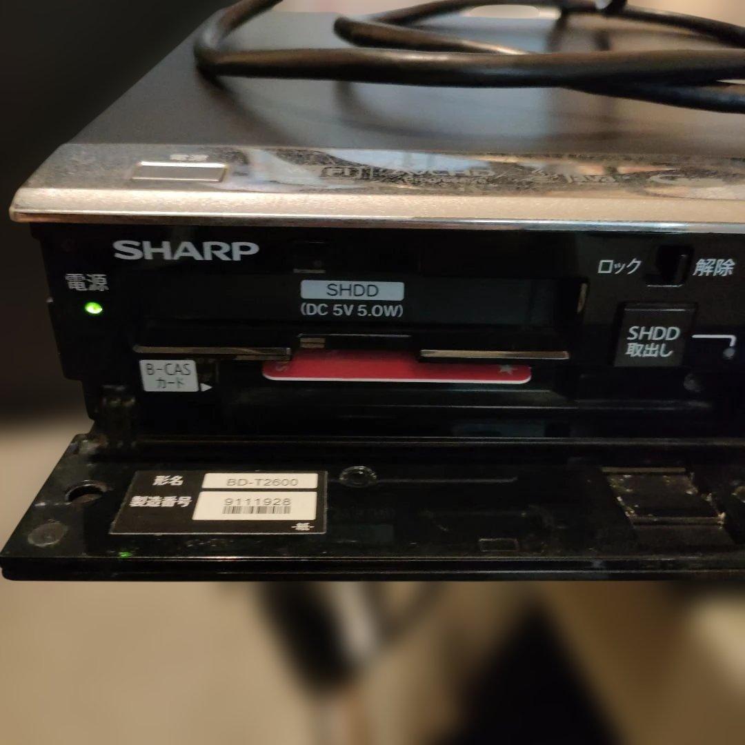 起動可SHARP AQUOS ブルーレイレコーダー BD-T2600 3番組録画