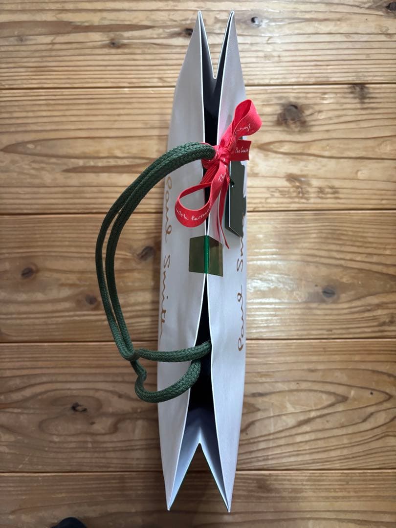 Paul Smith \"Cropped Logo\" カシミヤマフラー ブラック