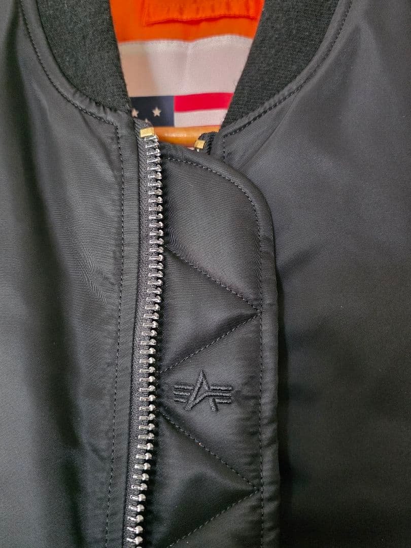 月*様 【ALPHA】 MA-1フライトジャケット ブラック Sサイズ