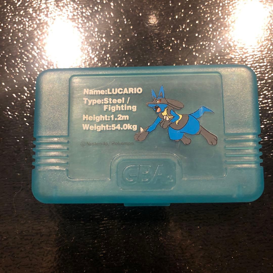 ゲームボーイアドバンス ソフトケース ポケモン ルカリオ
