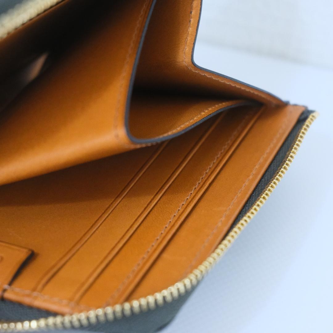 CRAFSTO　ブライドルレザー L字ファスナー財布 グリーン