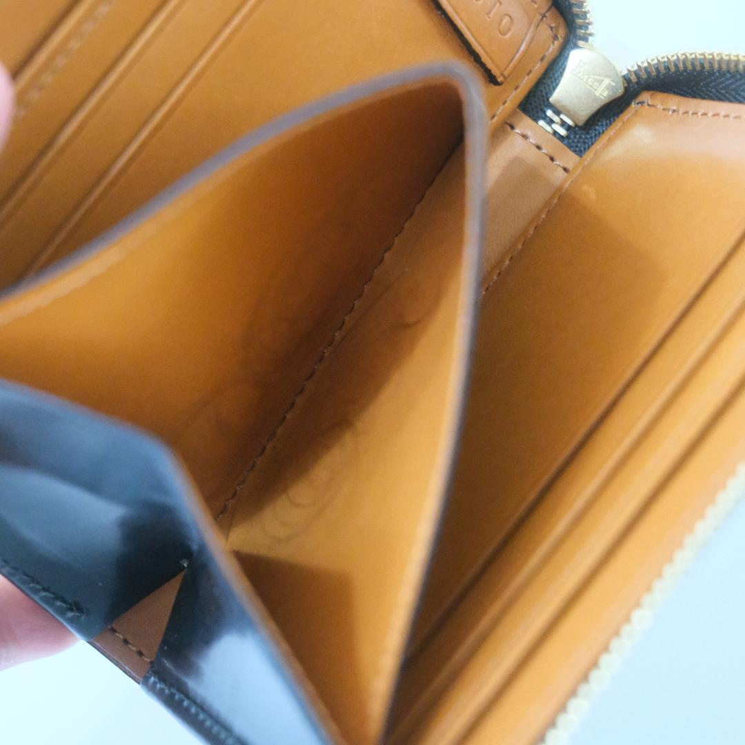 CRAFSTO　ブライドルレザー L字ファスナー財布 グリーン