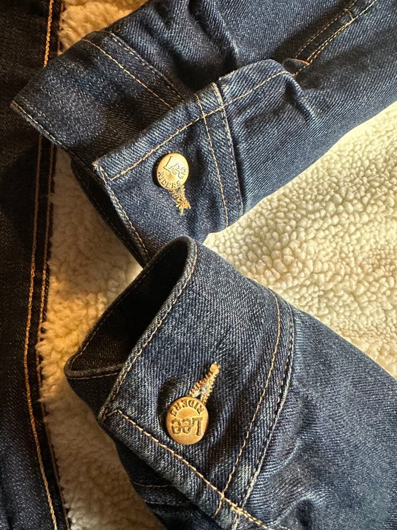 り*く様 最終値下げ 希少Lee 濃紺ボアデニムStorm Rider size