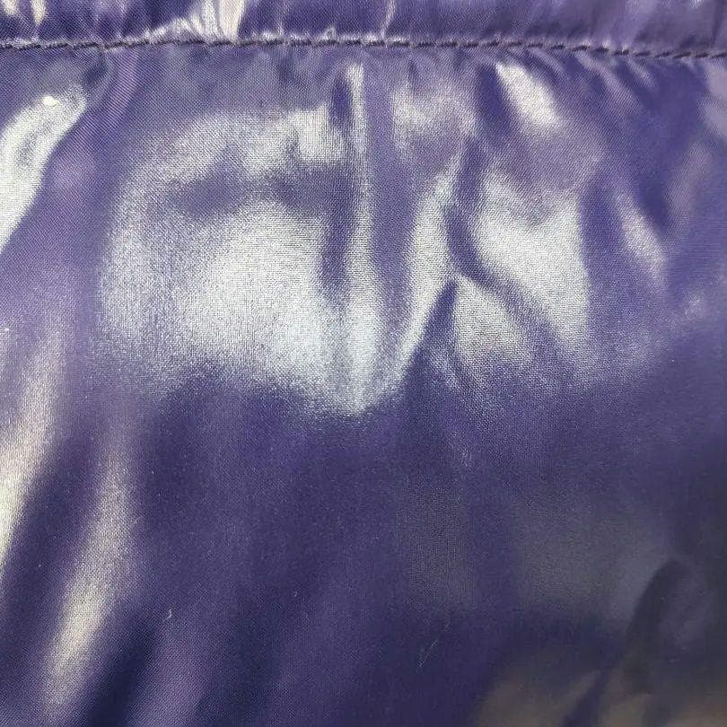 デュベティカ ダウンベスト パープル 高級ファー付 40 レディースM 373