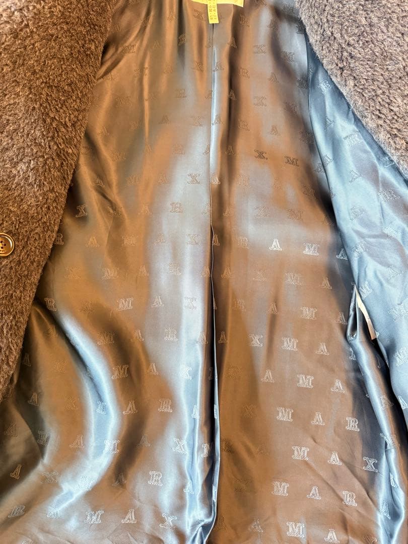 MaxMaraテディベアコートブルージーンズGIRL1 希少 美品xs