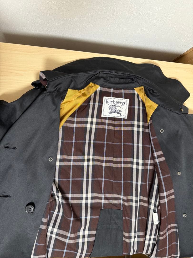 バーバリーズ　トレンチコート　チェック柄　ベルト　Aライン　ロング