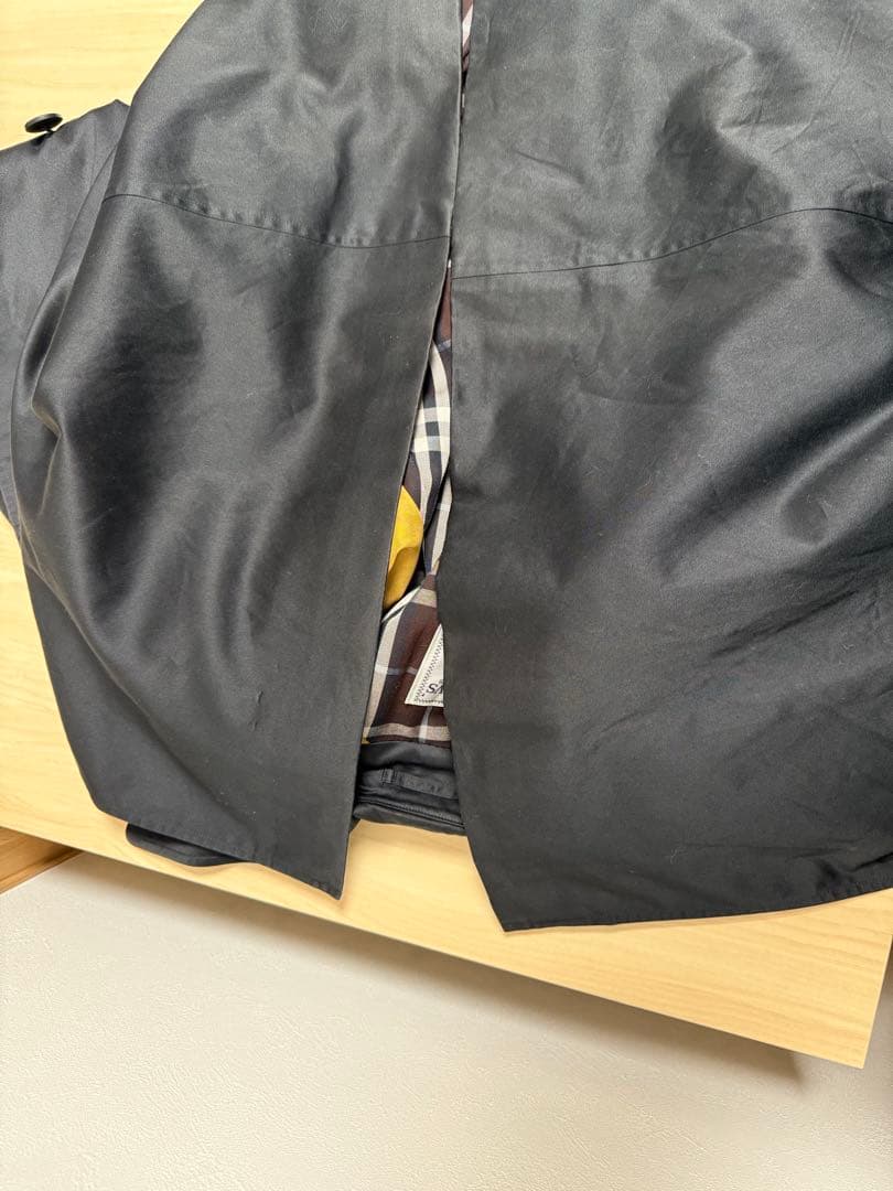 バーバリーズ　トレンチコート　チェック柄　ベルト　Aライン　ロング